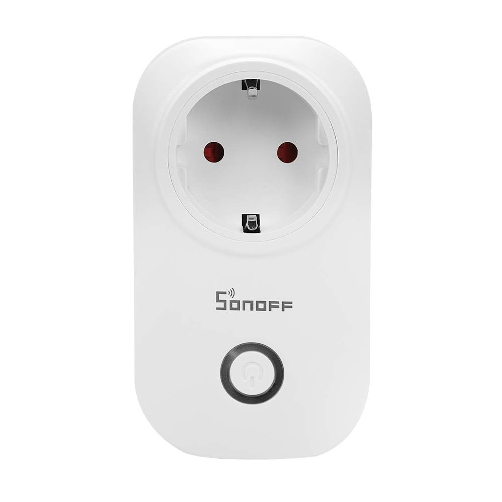 Cigopx SONOFF S20 ITEAD Wifi Mando a distancia inalámbrico Adaptador de carga Adaptador Smart Home Power Socket EU A través de la aplicación del teléfono Temporizador inteligente Funciona con Amazon A