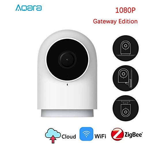 Aqara Cámara IP 1080P con Función de Puerta de Enlace, WiFi Cámara IP/Cámara de Vigilancia/Cámara Seguridad y Inalámbrica HD, Audio de Dos Vías, Compatible con iOS, Android