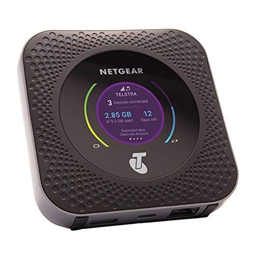 NETGEAR Nighthawk M1 - Router 4G LTE móvil MR1100 hasta 1 Gbps de velocidad de descarga, Conecta hasta 20 dispositivos WiFi , Crea tu red inalámbrica donde quieras, Libre para cualquier tarjeta SIM