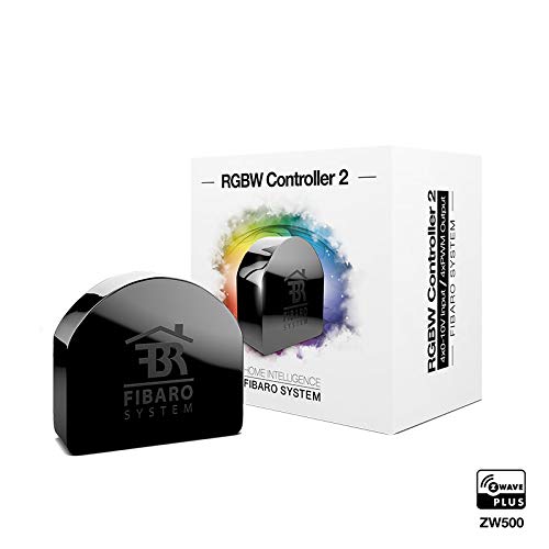 Fibaro FGRGBWM-442 - Micródulo para RGBW Z-Wave +, color negro