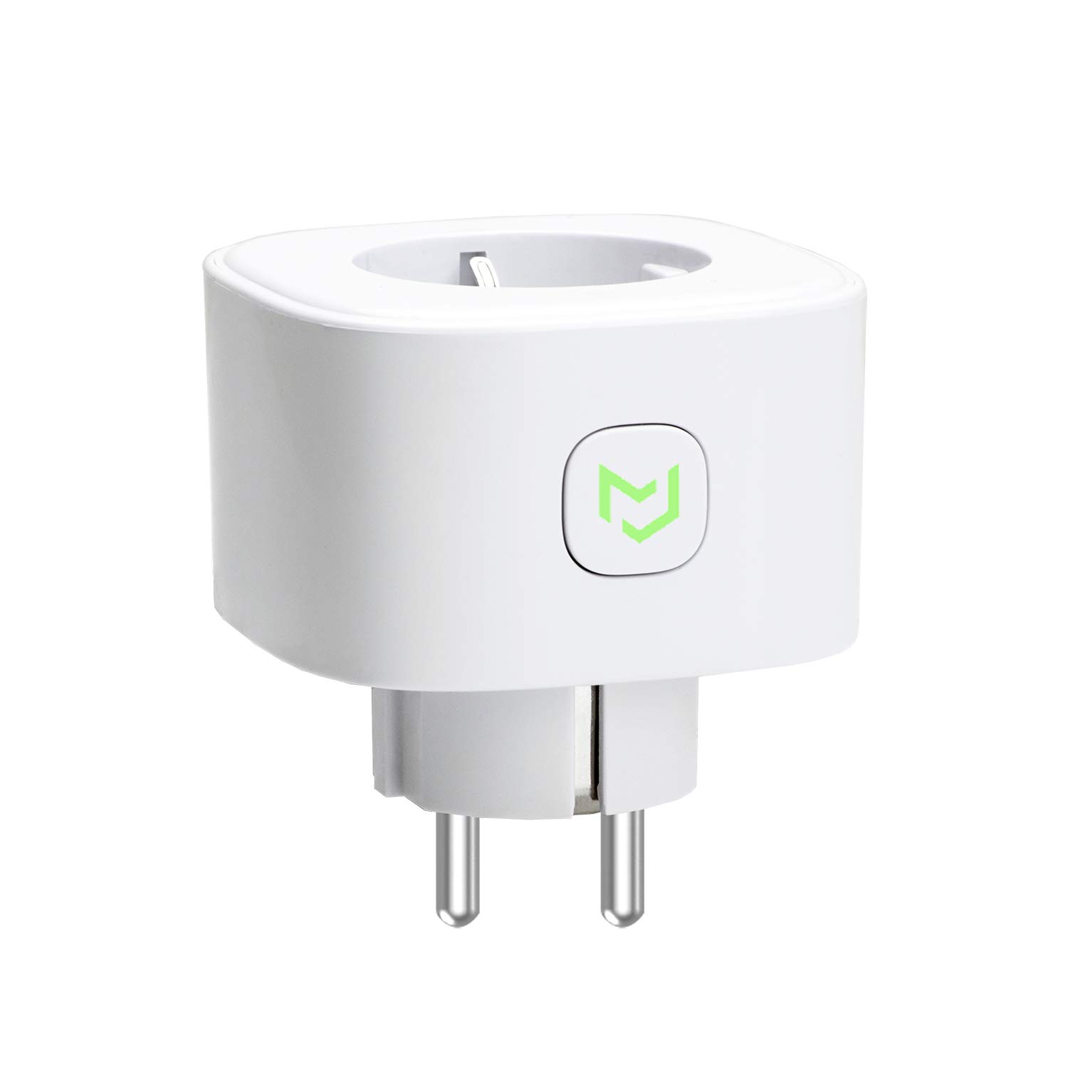 Meross - Enchufe inteligente Schuko MSS210(EU) WiFi, inalámbrico, 16 A, 3680 W, función de temporizador, compatible con Amazon Alexa, Google Assistant e IFTTT, control remoto a través de Android e iOS