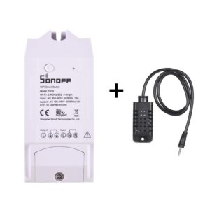 Docooler SONOFF TH16 DIY Smart Home WiFi Interruptor Inteligente con Temperatura Control de sensor de Humedad Funciona con Alexa Google Home