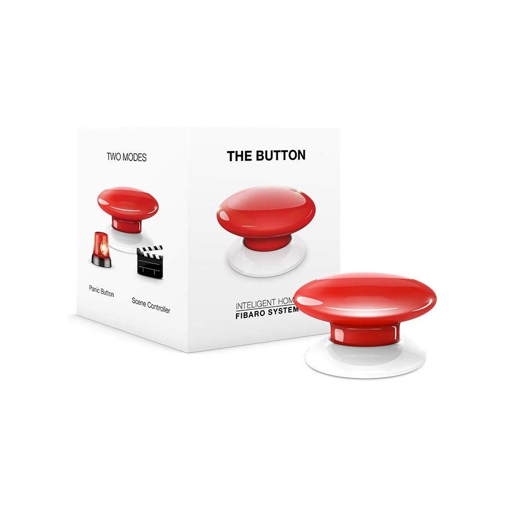 Fibaro Interruptor FGPB-101-3-EU, Rojo