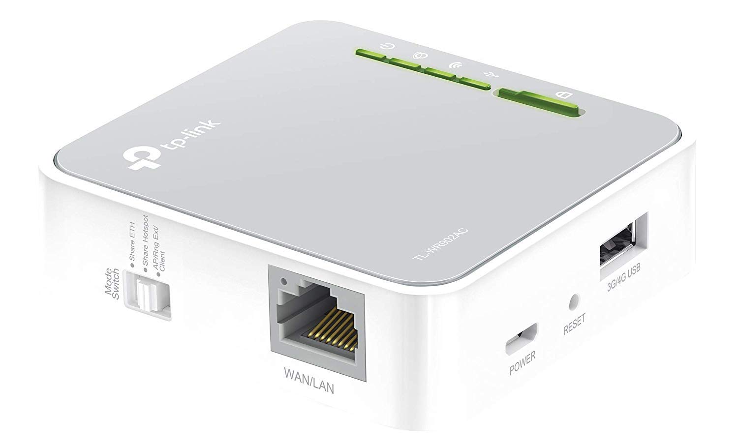 TP-Link WR902AC, Router de Viaje 4G Enrutador de Viaje Inalámbrico Doble Banda 750Mbps 3 Modos