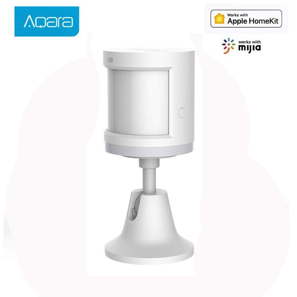 Aqara Sensor de Movimiento, Aqara Mini Detector de Movimiento Sensor de Detección Inteligente de Seguridad para Sistema de Alarma de Seguridad/Domótica Inteligente, Compatible con MiHome HomeKit