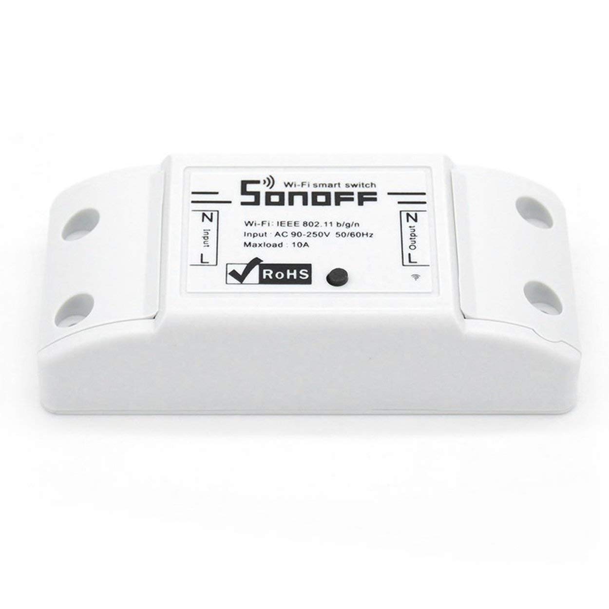 Lorenlli Sonoff WiFi Interruptor Inteligente Inalámbrico Universal Smart Home Módulo de Automatización con Control Remoto ABS Shell Socket para DIY Inicio