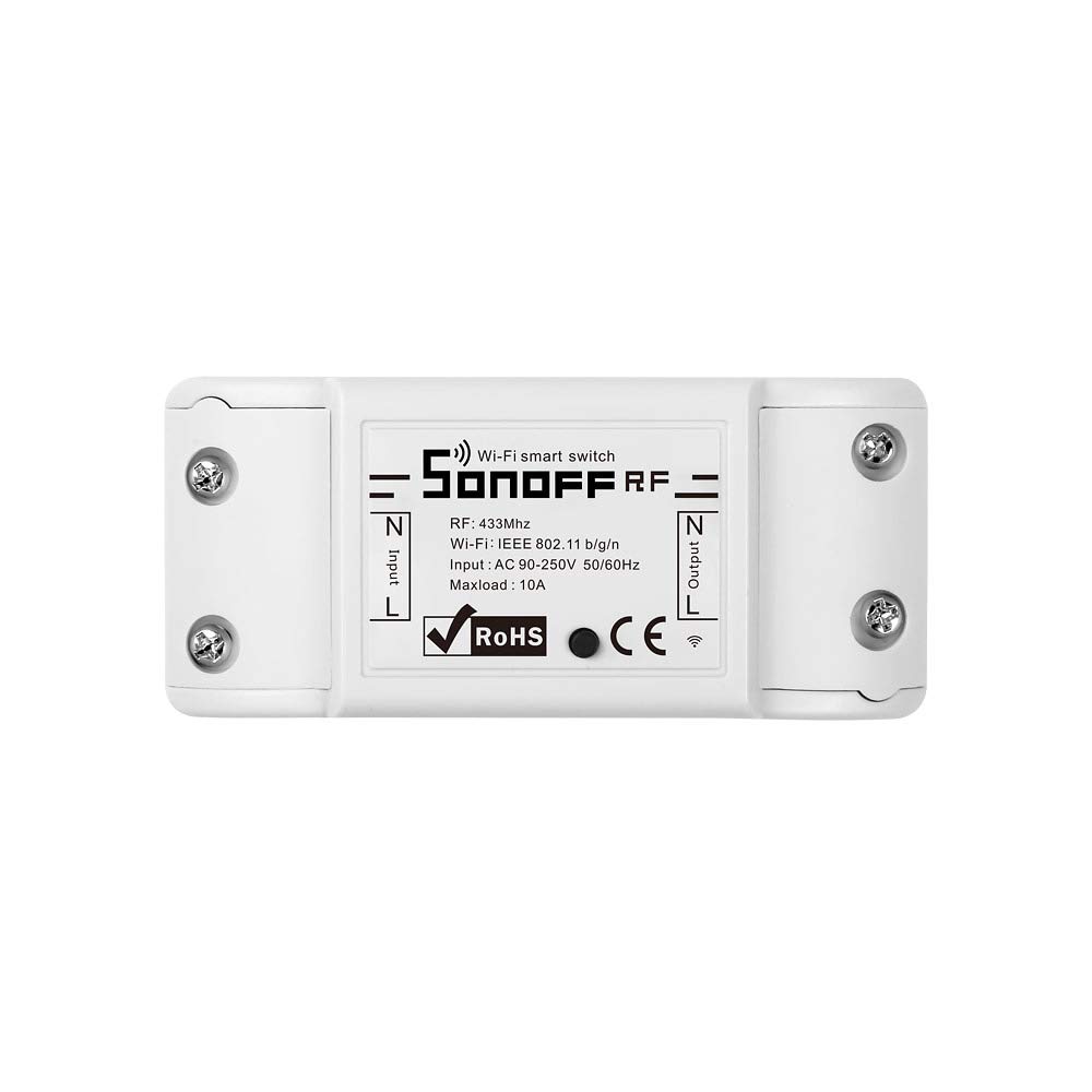 Interruptor Inteligente Inalámbrico Sonoff RF WiFi con módulo de Receptor de RF 433mhz, Wi-Fi e Interruptor de Control Remoto de RF con Temporizador para Casa Inteligente