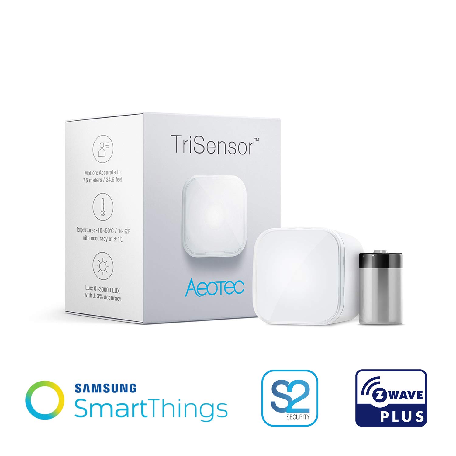 Aeotec ZWA005 TriSensor, 4.5 W, 3 V, Blanco, Piccolo