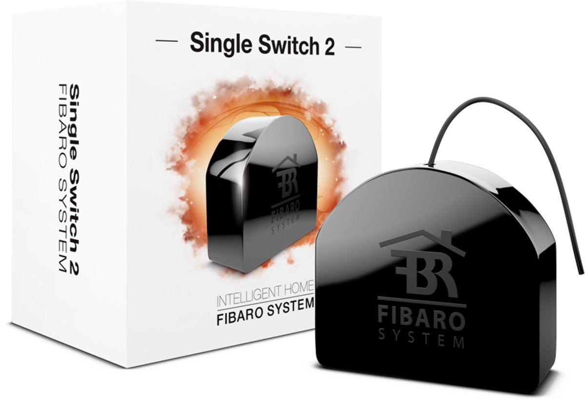 Fibaro FGS-213 Switch 2, Negro