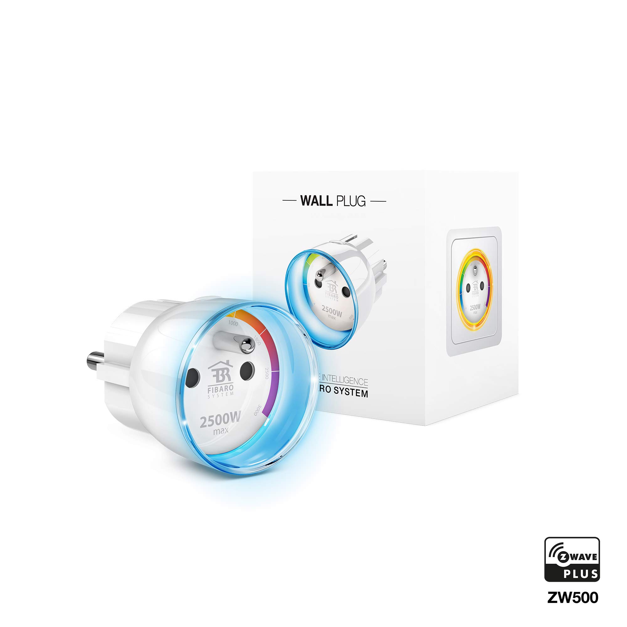 Fibaro FGWPE-102 ZW5 Tipo E (FR) Tipo E (FR) Color Blanco Adaptador de Enchufe eléctrico - Adaptador para Enchufe (65 mm, 4,3 cm)